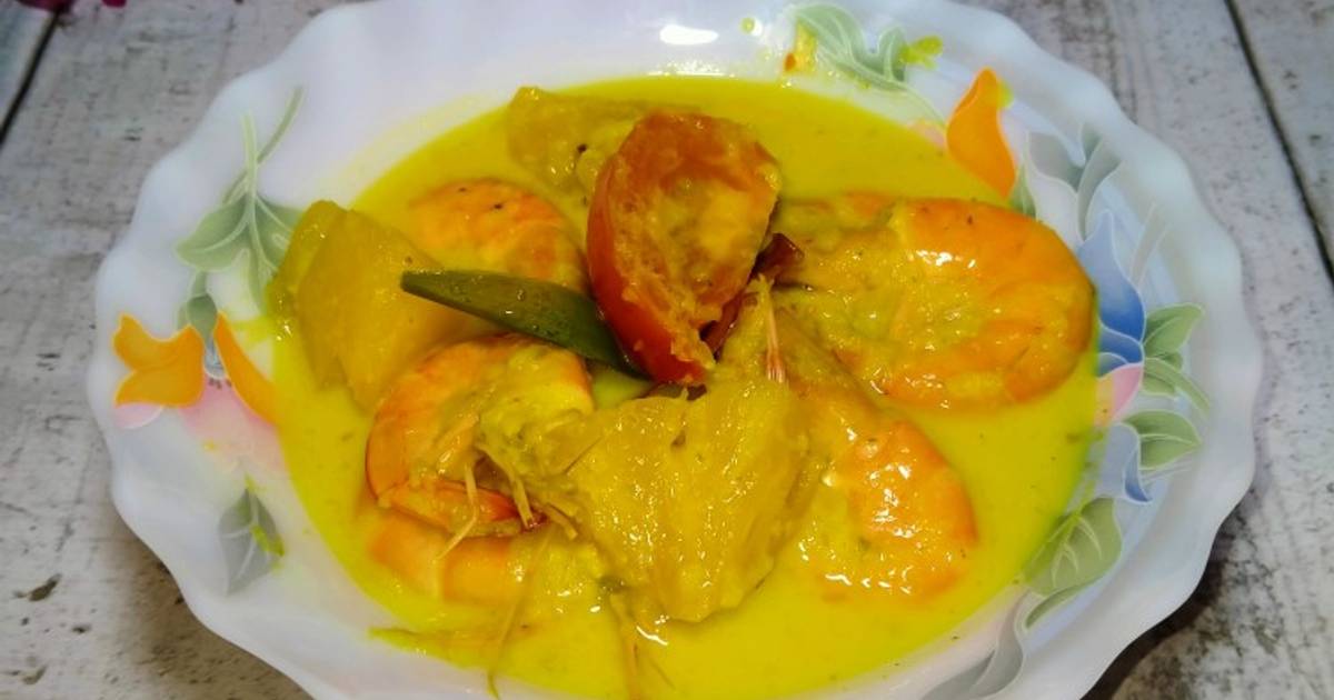 Resipi Masak Lemak Udang Nenas Oleh Shazrina Cookpad