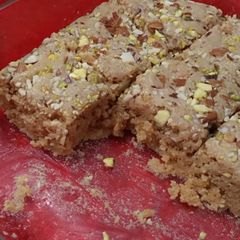 Suji coconut halwa شبِ برات اسپیشل A picture of Suji coconut halwa شبِ برات اسپیشل.