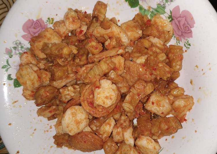 Proses memasak Petaksis (tempe otak-otak sosis) merchoonnn Anti Gagal