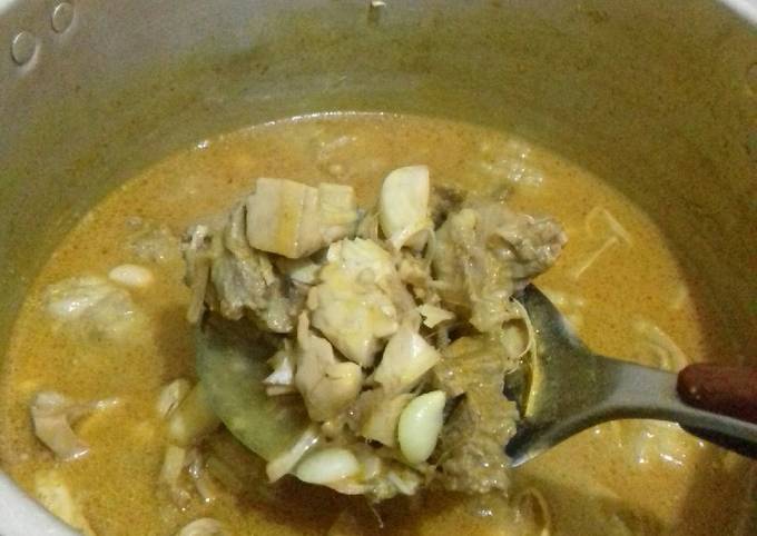 Ini dia! Resep enak memasak Gulai nangka + tetelan  sesuai selera