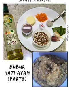 Foto resep Mpasi 8 bulan: bubur hati ayam