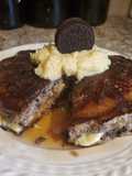 Brad's copycat IHOP oreo pancakes w/ custard creme
