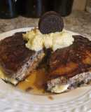 Brad's copycat IHOP oreo pancakes w/ custard creme