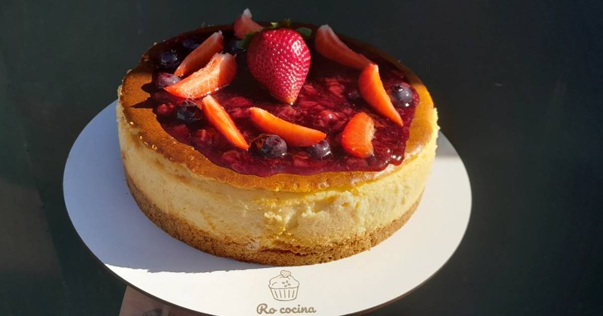 New York Cheesecake (Cheesecake cocido) Receta de Rocio Orellano- Cookpad