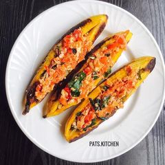 A picture of Stuffed Oven roasted Plantain.