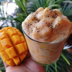 A picture of Mango Cream Delight Recipe | Tasty Mug Dessert.