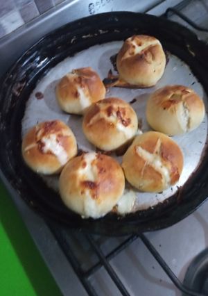 Una foto de Bollitos de pan rellenos