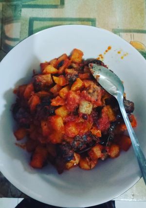 Foto resep Sambal kentang hati ayam