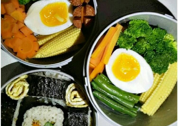 Proses meracik Bento Sushi Anti Gagal