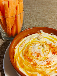Una foto de Hummus de garbanzos