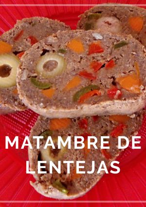 Una foto de Matambre de lentejas (veg)