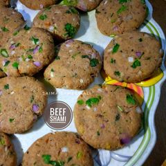 A picture of Beef shami kabab.