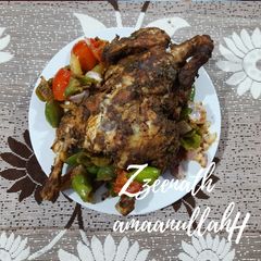Dajaj Al Faham or Arabic Chargrilled Chicken A picture of Dajaj Al Faham or Arabic Chargrilled Chicken.