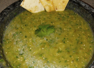 A picture of Salsa Verde (Tomatillo Sauce).