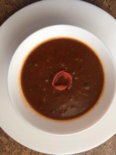 A picture of Spicy chicken soup.