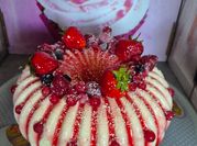 Une photo de entremet vanille chocolat