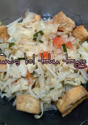 Foto resep Tumis kol tahu tauge