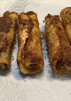 Una foto de Rollizos de Torrijas de nocilla
