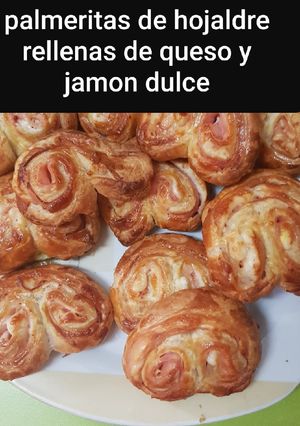 Una foto de Palmeritas de jamón dulce