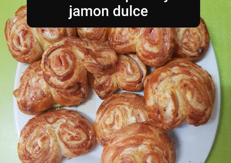 Palmeritas de jamón dulce