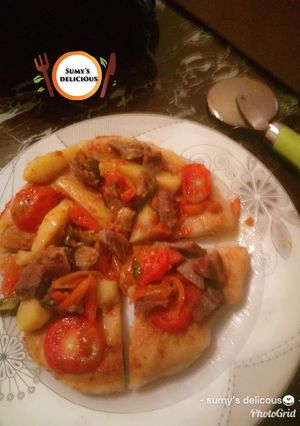 A picture of Non cheese pizza.