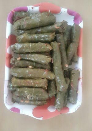 صورة لوصفة ورق عنب بالخضرا