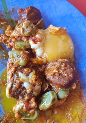 Una foto de Huevos a la flamenca