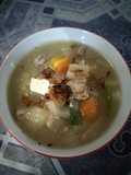 Sop singkong ikan tongkol