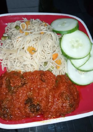 A picture of Spaghetti.