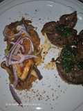 Hígado de cordero y fideos de arroz