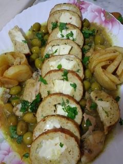 صورة لوصفة رولي دجاج بالفرماج وصوص بلونش 😍👌