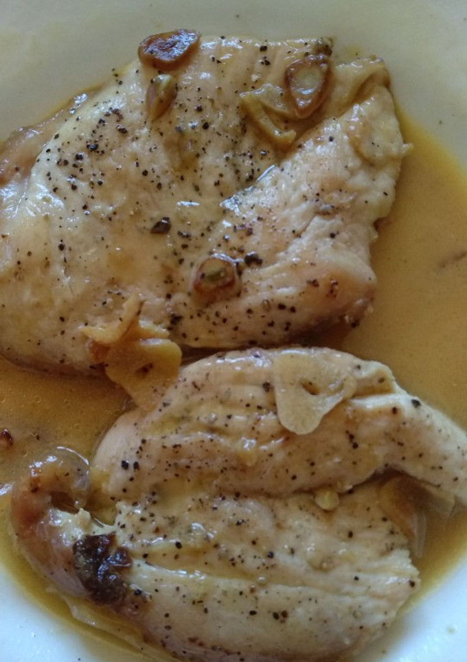 Una foto de Pollo con salsa de cerveza