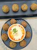 Falafel and hummus