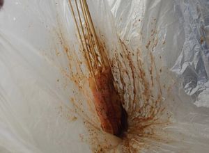 Una foto de Varitas de pescado al chamoy San Valentín