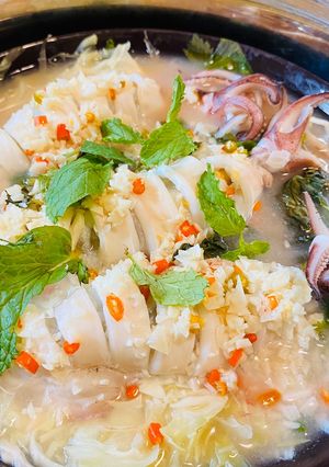 รูปของ หมึกไข่นึ่งมะนาว🦑