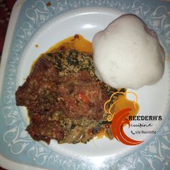 A picture of Egusi soup.