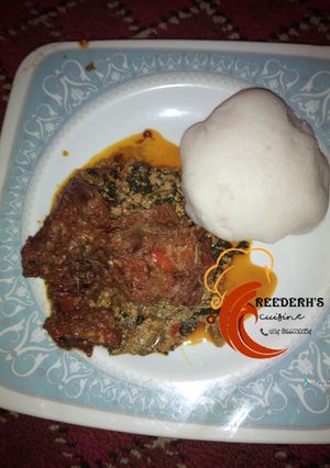 A picture of Egusi soup.
