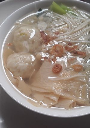 Foto resep Sup Putih Jamur Enoki