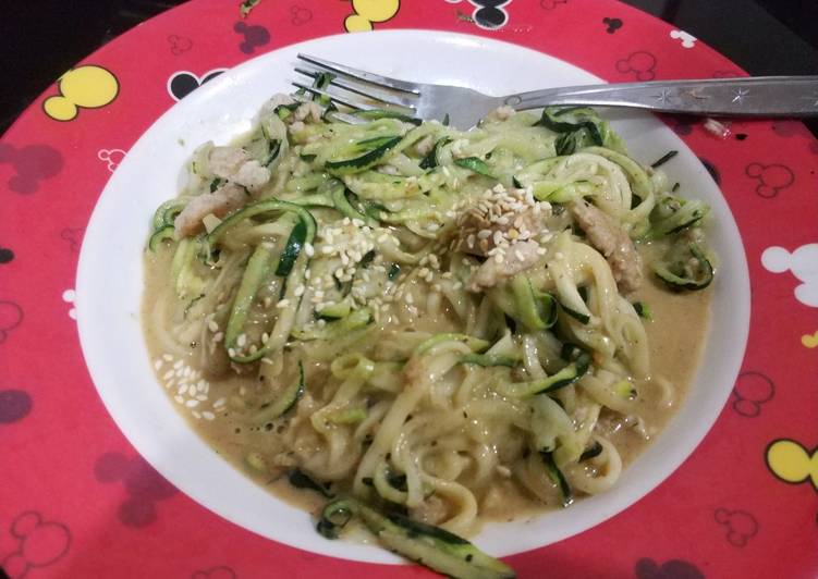 Resep Sesame Almond Butter Zuchini Noodle Anti Gagal