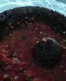 Salsa de chile piquín y jitomate de milpa de aguas es muy picante