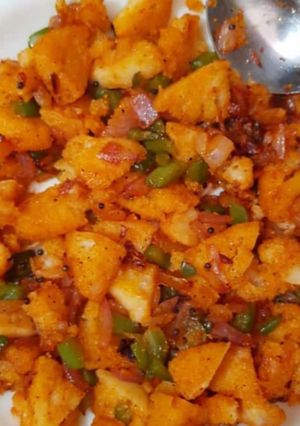 A picture of Masala idli.
