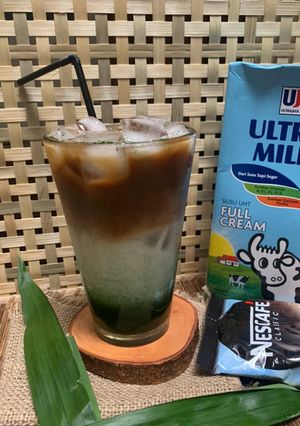 Foto resep Es Kopi Susu Pandan