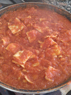 Una foto de Pasta manchega con alubias