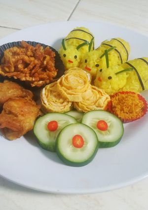 Foto resep Kyaraben Nasi Kuning Surabaya