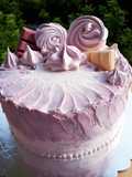 Habcsókos puncs torta
