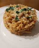 Risotto de arroz integral con champiñones