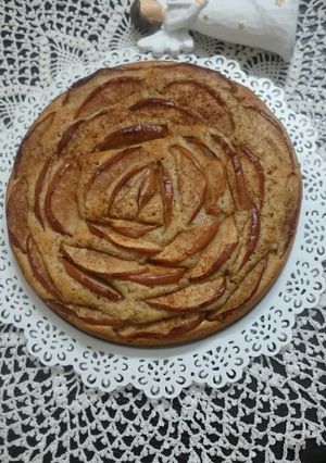 عکسی از دستور کیک سیب و دارچین