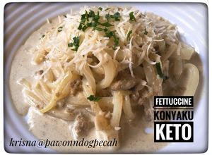 Foto resep Fettuccine Konyaku Keto
