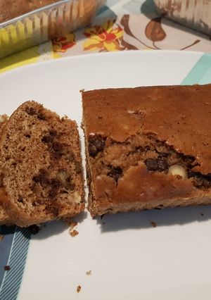 Una foto de Budín Galés con chips de chocolate y frutos secos