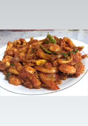 Foto resep Udang kentang sambal basah